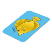Magnet Flexible Illustration du poisson-tang jaune (Côté Gauche)