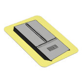 Magnet Flexible Illustration du réfrigérateur de porte française (Côté Droit)