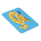 Magnet Flexible Illustration du serpent python birman (Côté Droit)