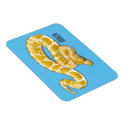 Magnet Flexible Illustration du serpent python birman (Côté Droit)