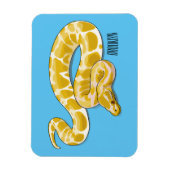 Magnet Flexible Illustration du serpent python birman (Vertical)