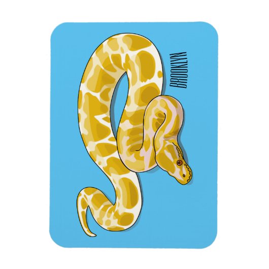 Magnet Flexible Illustration du serpent python birman (Vertical)