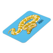 Magnet Flexible Illustration du serpent python birman (Côté Gauche)
