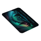 Magnet Flexible Illustration du texte personnalisé Aurora Borealis (Côté Droit)