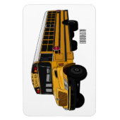Magnet Flexible Illustration d'un autobus scolaire (Vertical)
