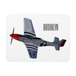 Magnet Flexible Illustration d'un avion de chasse-bombardier