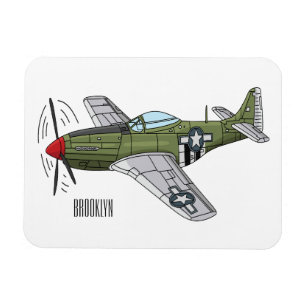 Magnet Flexible Illustration d'un avion militaire