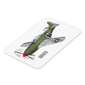 Magnet Flexible Illustration d'un avion militaire (Côté Gauche)