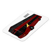 Magnet Flexible Illustration d'un bus à deux étages (Côté Gauche)