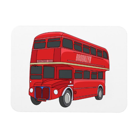 Magnet Flexible Illustration d'un bus à deux étages (Horizontal)