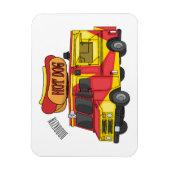 Magnet Flexible Illustration d'un camion de nourriture pour chien  (Vertical)