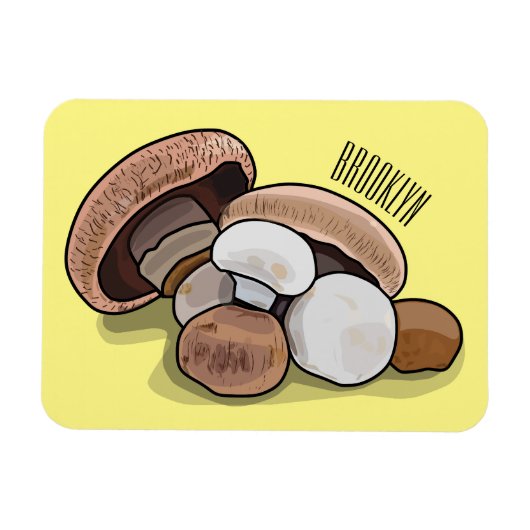 Magnet Flexible Illustration d'un champignon (Horizontal)
