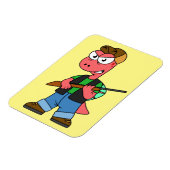 Magnet Flexible Illustration D'Un Chasseur De Spinosaure Avec Arme (Côté Gauche)