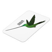 Magnet Flexible Illustration d'un colibri à bec épée (Côté Gauche)