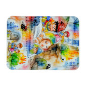 Magnet Flexible Illustration d'un conte de fées de Whimsical (Horizontal)