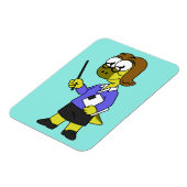 Magnet Flexible Illustration D'Un Enseignant Pachycéphalosaure. (Côté Gauche)