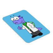 Magnet Flexible Illustration D'Un Médecin Spinosaure. (Côté Droit)