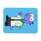 Magnet Flexible Illustration D'Un Médecin Spinosaure. (Horizontal)