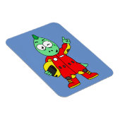 Magnet Flexible Illustration D'Un Pilote De Voiture De Course Allo (Côté Droit)