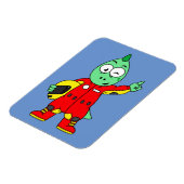 Magnet Flexible Illustration D'Un Pilote De Voiture De Course Allo (Côté Gauche)