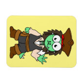Magnet Flexible Illustration D'Un Pirate De Stegosaurus, Jack Spar (Horizontal)