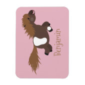 Magnet Flexible Illustration d'un poney de Shetland mignon (Vertical)