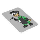 Magnet Flexible Illustration D'Un Soudeur De Stegosaurus. (Côté Droit)