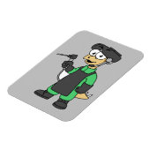 Magnet Flexible Illustration D'Un Soudeur De Stegosaurus. (Côté Gauche)