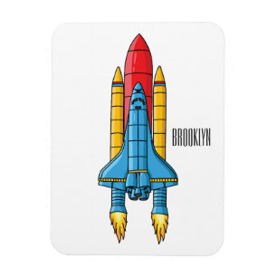 Magnet Flexible Illustration d'un vaisseau de fusées