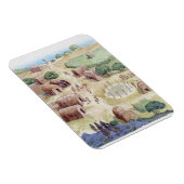 Magnet Flexible Illustration d'un village natif américain (Côté Droit)