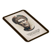 Magnet Flexible Illustration d'une citation de Marc Aurèle Méditat (Côté Droit)
