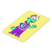 Magnet Flexible Illustration D'Une Infirmière Stegosaurus. (Côté Gauche)