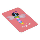 Magnet Flexible Illustration d'une libellule bleu et rose (Côté Droit)