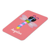 Magnet Flexible Illustration d'une libellule bleu et rose (Côté Gauche)