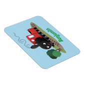 Magnet Flexible Illustration d'une locomotive à vapeur mûre (Côté Droit)