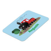 Magnet Flexible Illustration d'une locomotive à vapeur mûre (Côté Gauche)
