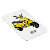 Magnet Flexible Illustration d'une moto cyclable (Côté Droit)