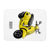 Magnet Flexible Illustration d'une moto cyclable (Horizontal)