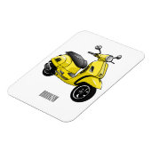 Magnet Flexible Illustration d'une moto cyclable (Côté Gauche)
