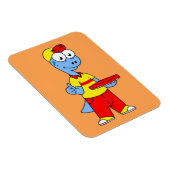 Magnet Flexible Illustration D'Une Personne Qui Livrait Le Brontos (Côté Droit)