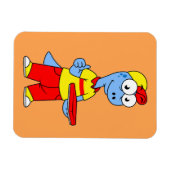 Magnet Flexible Illustration D'Une Personne Qui Livrait Le Brontos (Horizontal)