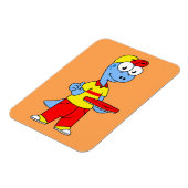 Magnet Flexible Illustration D'Une Personne Qui Livrait Le Brontos (Côté Gauche)