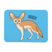 Magnet Flexible Illustration Fennec fox (Horizontal)
