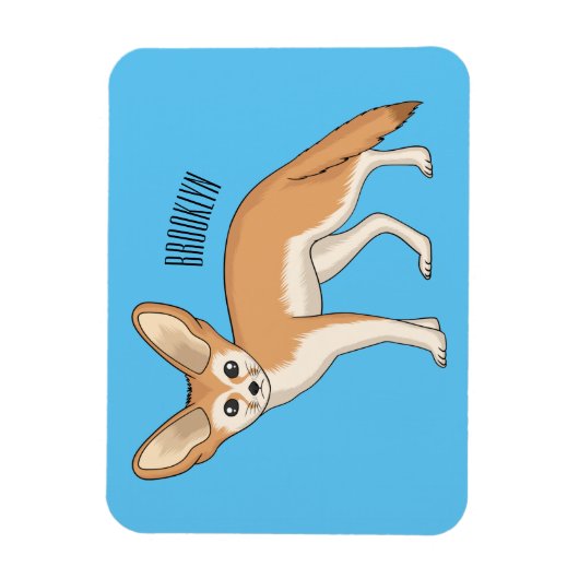 Magnet Flexible Illustration Fennec fox (Vertical)