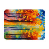 Magnet Flexible illustration forestière colorée (Horizontal)
