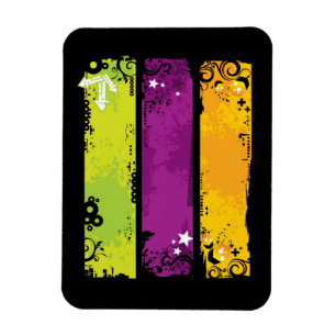 Magnet Flexible Illustration Grunge Banners