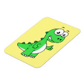 Magnet Flexible Illustration Mignonne Du Tyrannosaurus Rex. 2 (Côté Gauche)