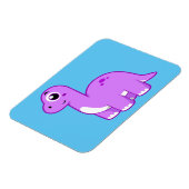 Magnet Flexible Illustration Mignonne D'Un Brontosaurus Dinosaure. (Côté Gauche)