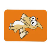 Magnet Flexible Illustration Mignonne D'Un Pterodactyl. 2 (Horizontal)