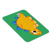 Magnet Flexible Illustration Mignonne D'Un Stegosaurus. (Côté Droit)